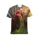yanfind Adult Full Print T-shirts (men And Women) Bird Agriculture Farm Grass Chicken Hen Outdoors Rural Duck Feather Poultry Farmyard