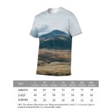 yanfind Adult Full Print T-shirts (men And Women) Snow Dawn Sunset Summer Desert Hill Fall Travel Cloud Volcano Outdoors Valley
