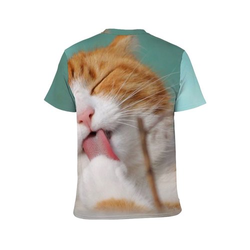 yanfind Adult Full Print T-shirts (men And Women) Cat Cute Pet