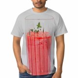 yanfind Adult Full Print T-shirts (men And Women) Snow Cup Winter Glass Leaf Breakfast Health Fruit Yogurt Delicious Still