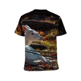 yanfind Adult Full Print T-shirts (men And Women) Snow Wood Bird Winter Grass Park Leaf Tree Fall Portrait Outdoors Wildlife