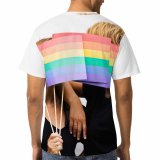 yanfind Adult Full Print T-shirts (men And Women) Love Relaxation Cute Young Joy Child Fun Student Family Leisure Laughing Pretty