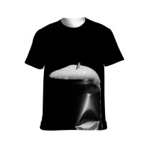 yanfind Adult Full Print T-shirts (men And Women) Art Dark Chrome Shining Contrast Halloween Iron Metallic Danger Nude