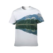yanfind Adult Full Print T-shirts (men And Women) Calm Cloudy Coast Colorful Cottage Countryside Daylight Daytime Forest Freedom Highland
