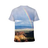 yanfind Adult Full Print T-shirts (men And Women) Arid Bryce Canyon Clouds Dawn Daylight Desert Double Rainbow Dry Erosion Evening
