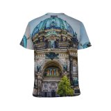 yanfind Adult Full Print T-shirts (men And Women) Architecture Berlin Cathedral Building Capital Catholic Church City Dome Dramatic Exterior