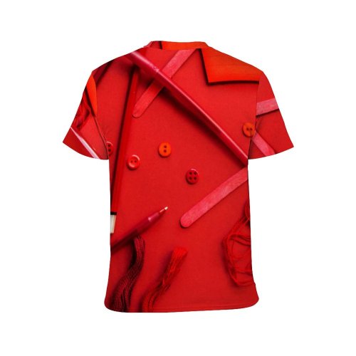 yanfind Adult Full Print T-shirts (men And Women) Nail File Pens Stapler Strings Technology Tool