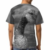yanfind Adult Full Print T-shirts (men And Women) Aqua Avian Beak Biology Bird Watching Blurred Bw Creature Duck Ecosystem Fauna