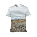 yanfind Adult Full Print T-shirts (men And Women) Snow Sunset Summer Winter High Travel Rock Outdoors Stone Wild Rocky