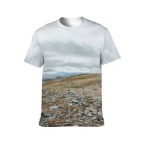 yanfind Adult Full Print T-shirts (men And Women) Snow Sunset Summer Winter High Travel Rock Outdoors Stone Wild Rocky