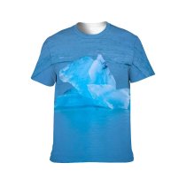 yanfind Adult Full Print T-shirts (men And Women) Beach Floating Frost Frosty Frozen Iceberg Melting Ocean Ripples