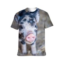 yanfind Adult Full Print T-shirts (men And Women) Fur Portrait Outdoors Wildlife Barn Little Hay