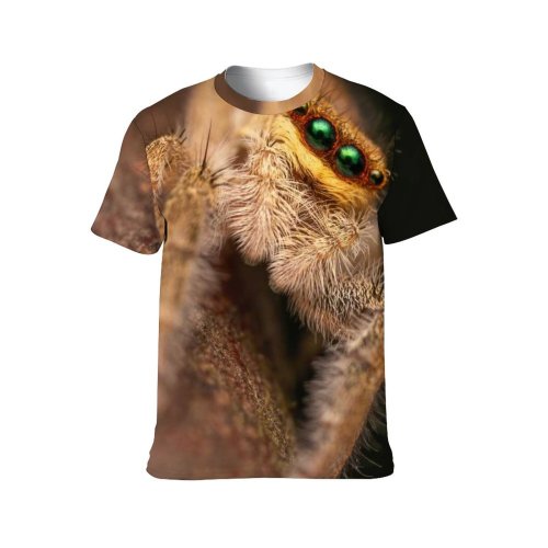 yanfind Adult Full Print T-shirts (men And Women) Hairy Wild Insect Creepy Scary Wildlife Little Eerie Arachnid