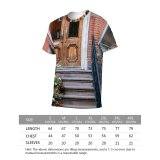 yanfind Adult Full Print T-shirts (men And Women) Architecture Barrier Bloom Brick Wall Brickwork Building City Construction Contemporary Detail District
