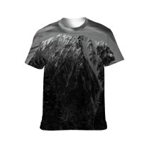 yanfind Adult Full Print T-shirts (men And Women) Breathtaking Bw Cliff Cloud Cool Evergreen Formation Freedom Frozen Geology Height