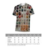yanfind Adult Full Print T-shirts (men And Women) Bobbin Diversity Flatlay Organized Rainbow Reel Sewing Sorted Variety Yarn