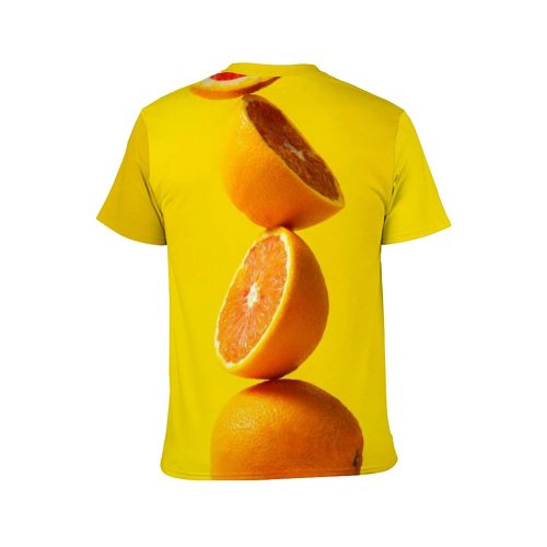 yanfind Adult Full Print T-shirts (men And Women) Summer Health Juicy Farming Tropical Rind Still Juice Citrus Grow Vitamin