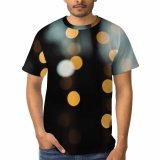 yanfind Adult Full Print T-shirts (men And Women) Blurred Blurry Bokeh Circles Defocused Illuminated Lights Round Sparkle Spheres
