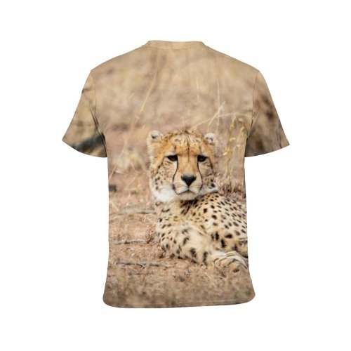 yanfind Adult Full Print T-shirts (men And Women) Grass Fur Cat Outdoors Hunter Wildlife Danger Serengeti Savanna Prey Kruger
