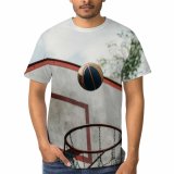 yanfind Adult Full Print T-shirts (men And Women) Backboard Ball Basketball Basket Court Hoop Rim Ring Game High Net Nobody
