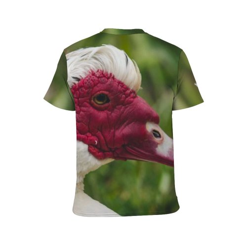 yanfind Adult Full Print T-shirts (men And Women) Bird Summer Cute Farm Grass Beak Waterfowl Outdoors Wild Duck Goose Wildlife