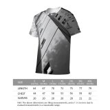 yanfind Adult Full Print T-shirts (men And Women) Architectural Design Architecture Building Clouds Exterior Glass Items High Shot