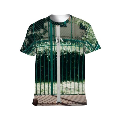 yanfind Adult Full Print T-shirts (men And Women) Street Courtyard Exercise Web Court Recreation Attempt Dunk Basketball Hoop Backboard Gameplan
