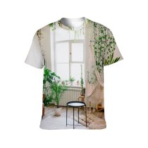 yanfind Adult Full Print T-shirts (men And Women) Assorted Botany Carpet Climbing Colorful Comfort Comfortable Contemporary Space Couch Cozy Creative