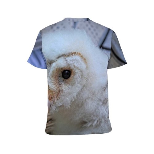 yanfind Adult Full Print T-shirts (men And Women) Cute Beak Portrait Wild Baby Wildlife Feather Raptor Prey Downy