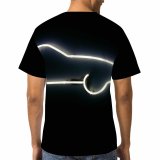 yanfind Adult Full Print T-shirts (men And Women) Dark Design Creativity Science Shining Bait Wire Electricity Illuminated Inspiration