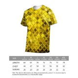 yanfind Adult Full Print Tshirts (men And Women) Texture Gold Abstract Glass Backdrop Beautiful Christmas Design Elegance Gilded