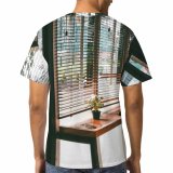yanfind Adult Full Print T-shirts (men And Women) Bar Stool Blinds Café Chairs Door Interior Design