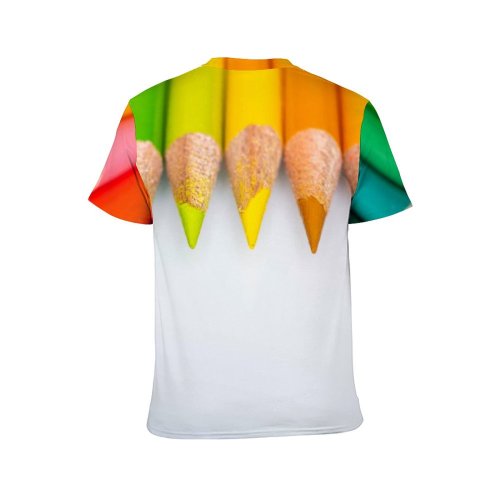yanfind Adult Full Print T-shirts (men And Women) Appliance Arrangement Art Assorted Bunch Closeup Colorful Creative Desk Desktop Detail Different