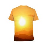 yanfind Adult Full Print T-shirts (men And Women) Backlit Dawn Dusk Fog Golden Hour Landscape Laptop Light Outdoors