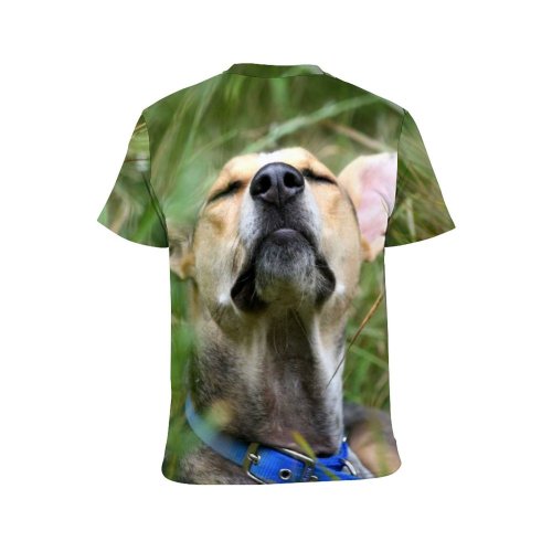yanfind Adult Full Print T-shirts (men And Women) Dog Outdoors Pet