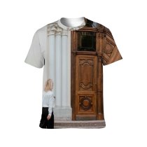 yanfind Adult Full Print T-shirts (men And Women) Architecture Beauty City Citystyle Door Doorway Elegant Entrance Facade Historical Building Lady