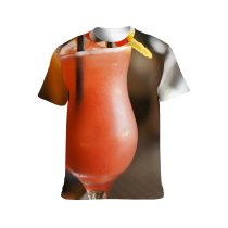 yanfind Adult Full Print T-shirts (men And Women) Bar Party Cocktail Glass Nightlife Fruit Juice Vodka Liqueur Liquor Gin