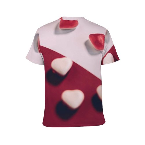 yanfind Adult Full Print T-shirts (men And Women) Arrangement Candy Celebrate Confectionery Congratulate Creative Cute Delicious Dessert Event February Festive