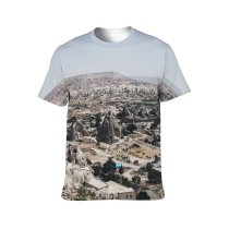 yanfind Adult Full Print T-shirts (men And Women) City Desert Hill Architecture Tree Home Rock Outdoors Valley Town Ancient