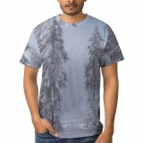yanfind Adult Full Print T-shirts (men And Women) Botany Space Daytime Fog Forest Glade Grow Growth Haze High Idyllic Land