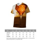 yanfind Adult Full Print T-shirts (men And Women) Light Dark Alcohol Bar Party Glass Beer Wine Champagne Bottle Still