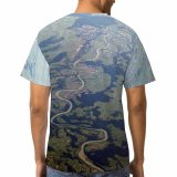 yanfind Adult Full Print Tshirts (men And Women) Alpine Alps Beautiful Beauty Clear Forest Grass High Horizon Lake Landscape