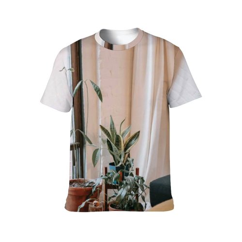 yanfind Adult Full Print T-shirts (men And Women) Assorted Bench Comfort Couch Cozy Creative Cushion Daylight Decor Decoration Design Fabric
