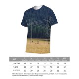 yanfind Adult Full Print T-shirts (men And Women) Bushy Calm Countryside Cow Eat Ecology Feed Field Flora Forest Freedom