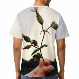yanfind Adult Full Print T-shirts (men And Women) Landscape Summer Agriculture Grass Leaf Tree Flower Outdoors Growth Soil Rainbow