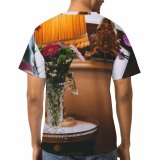 yanfind Adult Full Print T-shirts (men And Women) Armchair Aroma Arrangement Bloom Botany Candlestick Classic Comfort Cozy Creative Curtain
