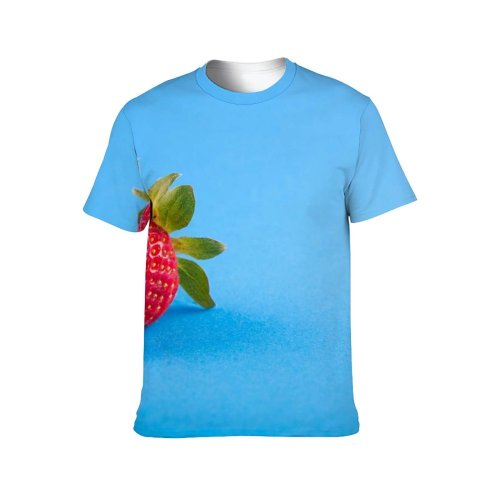 yanfind Adult Full Print T-shirts (men And Women) Berry Delicious Focus Freshness Fruit Healthy Juicy Leaf Ripe