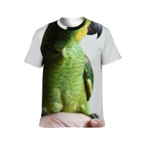 yanfind Adult Full Print T-shirts (men And Women) Bird Parrot Pet