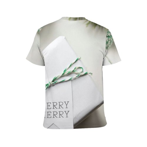 yanfind Adult Full Print T-shirts (men And Women) Arrangement Band Box Branch Celebrate Christmas Congratulate Coniferous Space Craft December Decor