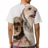 yanfind Adult Full Print T-shirts (men And Women) Attentive Care Creature Cure Curious Cute Dog Fauna Fluff Friendly